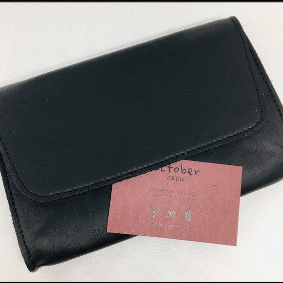 NEW October Jaipur Vegan Leather Clutch - Picture 1 of 7